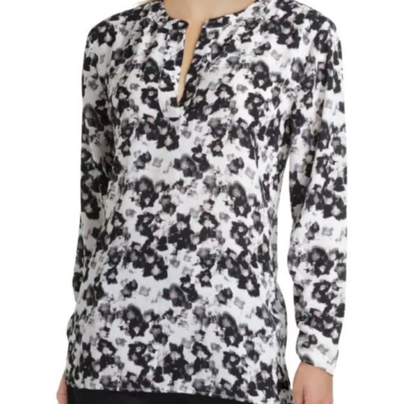 H by Halston Ruched Blouse NWT - Picture 3 of 4